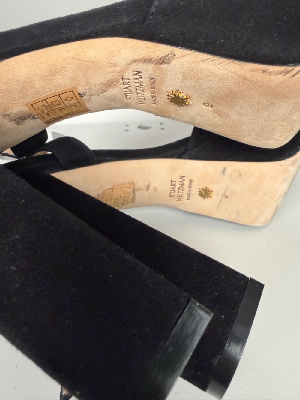 Stuart Weitzman Black Suede Ryder 95
Platform Sandal - Picture 10 of 10